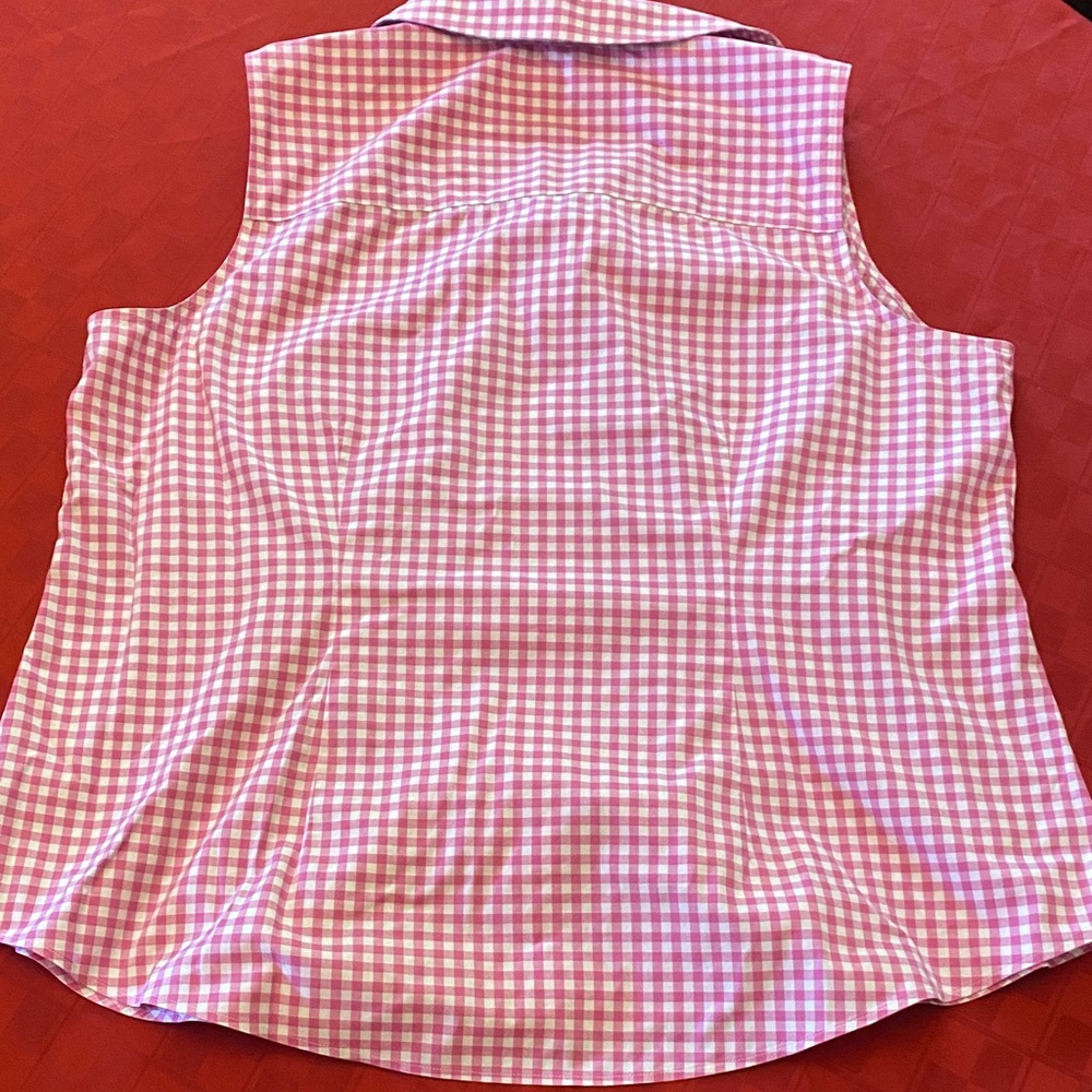 Pink Talbots Plus Sleeveless Top - Picture 4 of 4